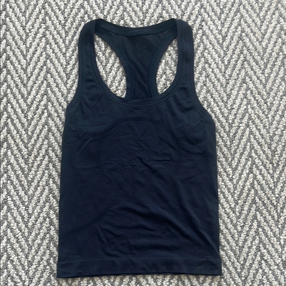Lululemon Black Fitted Racerback Tank Top